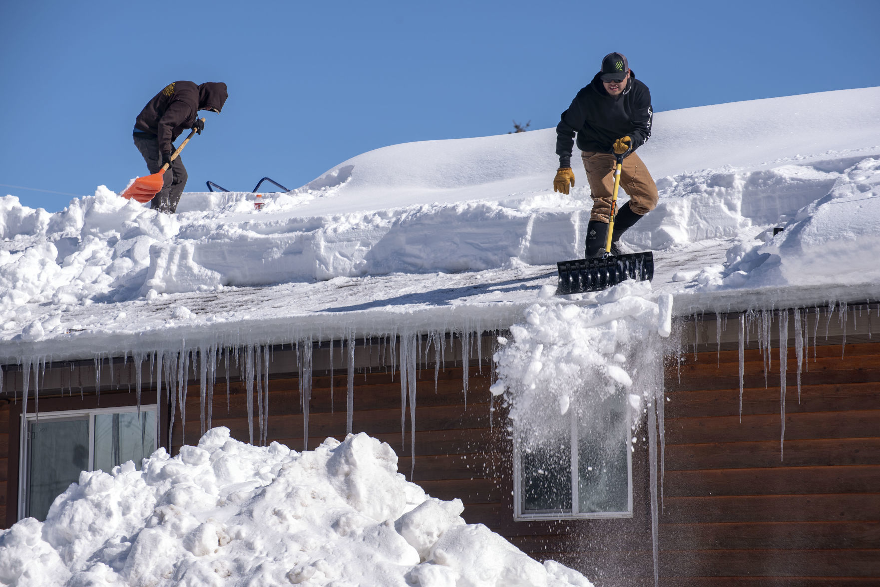 Roof shoveling